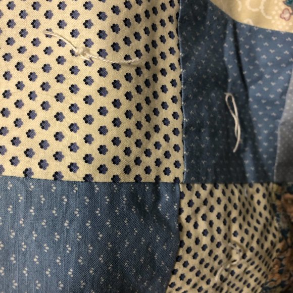 Project Linus handmade child blue quilted patchwork  blanket - Picture 9 of 10